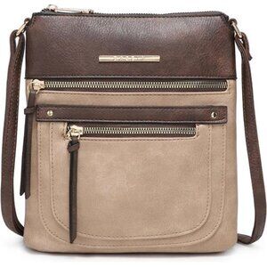 Women Crossbody Purse Vegan Leather Shoulder Bag Messenger Handbag Multi Zipper